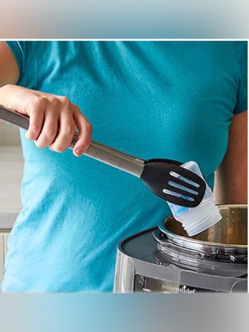 Pampered Chef Stainless Steel Kitchen Tongs  NEW IN PACKAGING - Picture 3 of 5